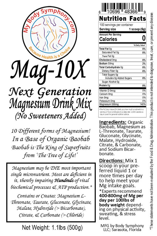 Mag-10X | Next Generation Magnesium Drink Mix! *NEW*