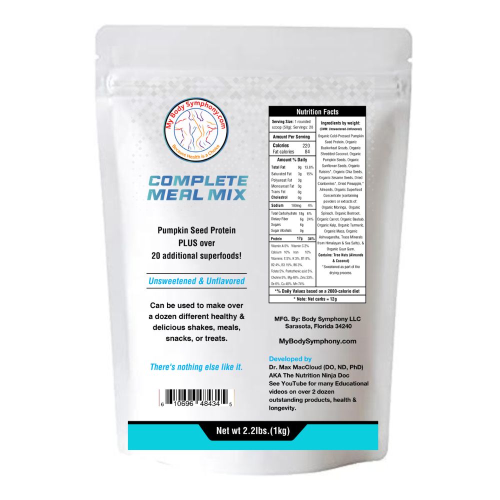 Complete Meal Mix: 20 Servings | Organic Pumpkin Seed Protein + a Dozen Superfoods