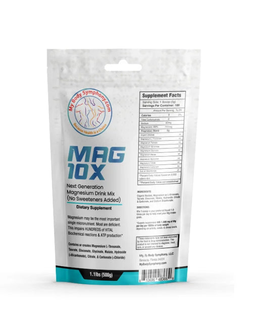 Mag-10X | Next Generation Magnesium Drink Mix & Electrolyte & Sleep Support