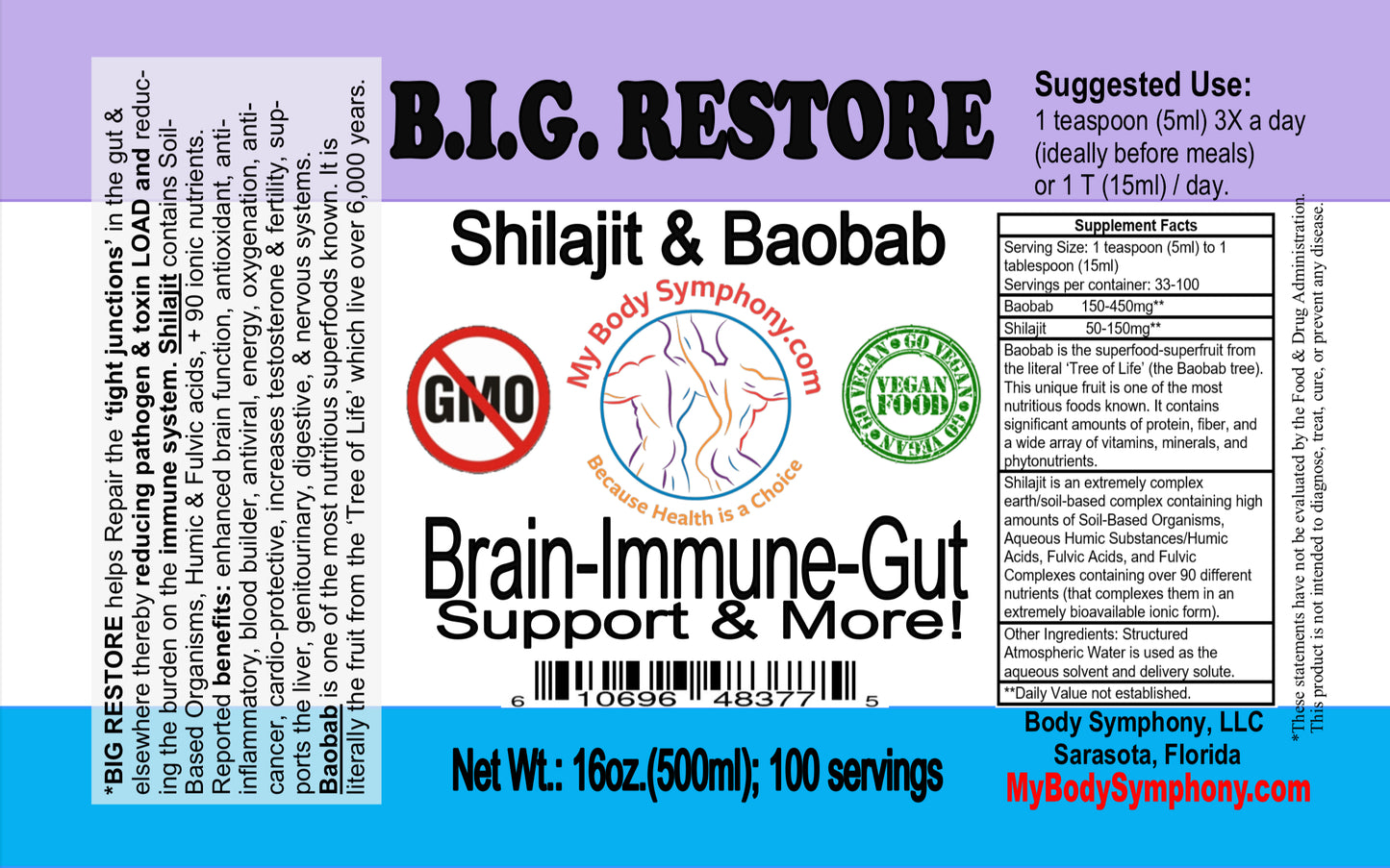 B.I.G. Restore - Brain, Immune, Gut Health Supplement