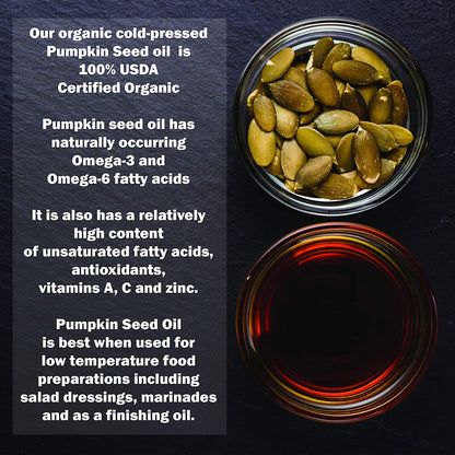 Organic Cold Pressed Pumpkin Seed Oil