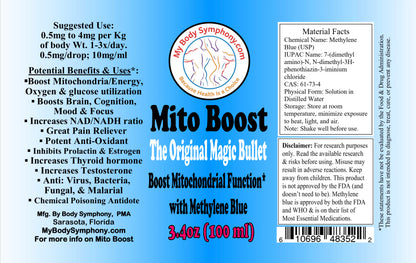 Mito Boost | The Original Magic Bullet | Boost Mitochondrial Function with Methylene Blue