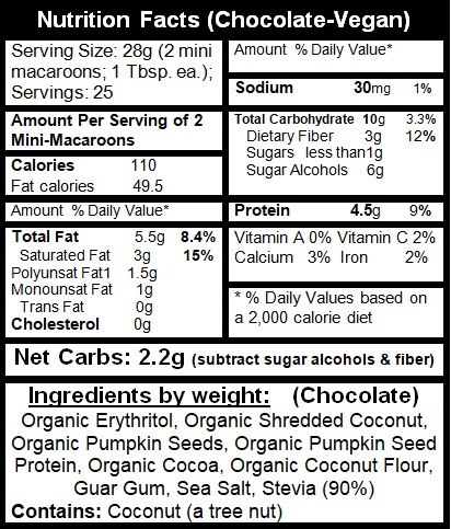 Superfood Macaroon Mix - Low-Carb, Keto Diet Friendly, Fat Burner