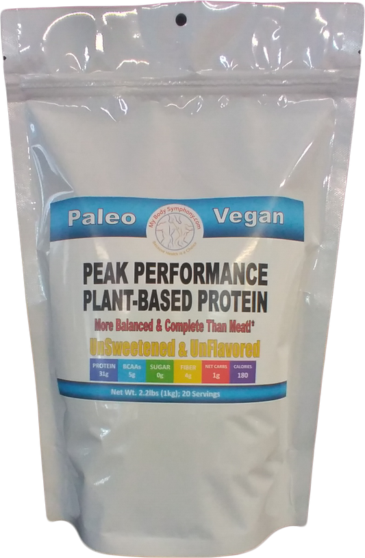 Peak Performance Plant-Based Protein - Vegan Unsweetened & Unflavored