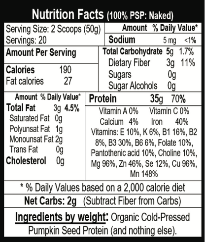 Organic Pumpkin Seed Protein Powder | Paleo, Vegan, Gluten-Free