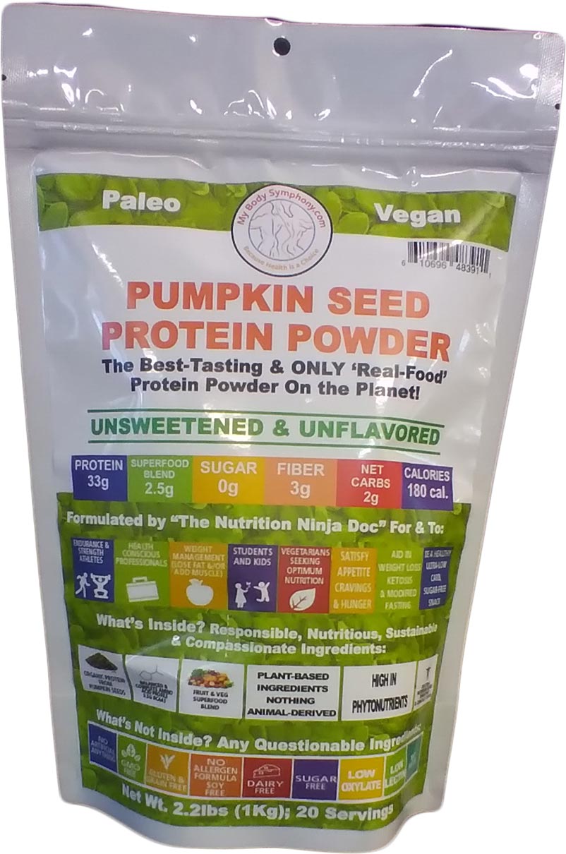 Pumpkin Seed Protein Powder - Organic Unsweetened & Unflavored