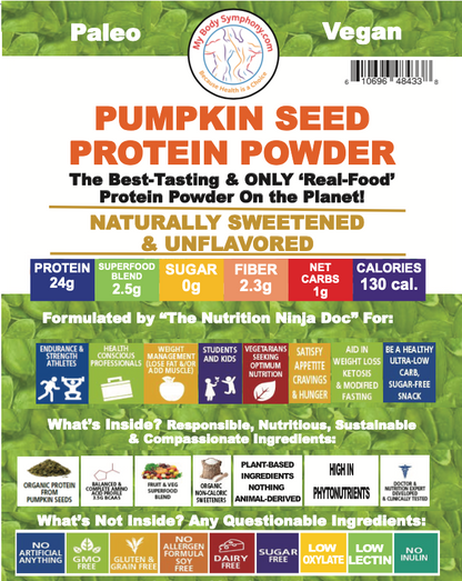 Organic Pumpkin Seed Protein Powder | 6 Single Serving Sampler