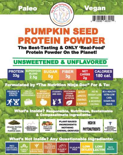 Organic Pumpkin Seed Protein Powder | 6 Single Serving Sampler